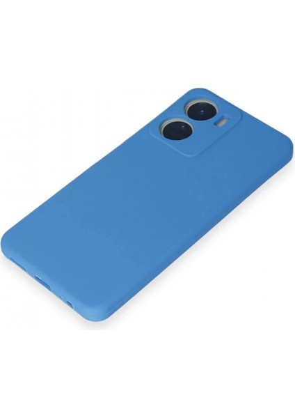 Vivo Y16 Kılıf First Silikon - Mavi fırsatları