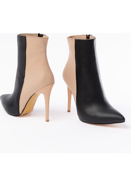 LS-216 Siyah Yüksek Ince Topuklu Fermuarlı Kadın Bot fırsatları