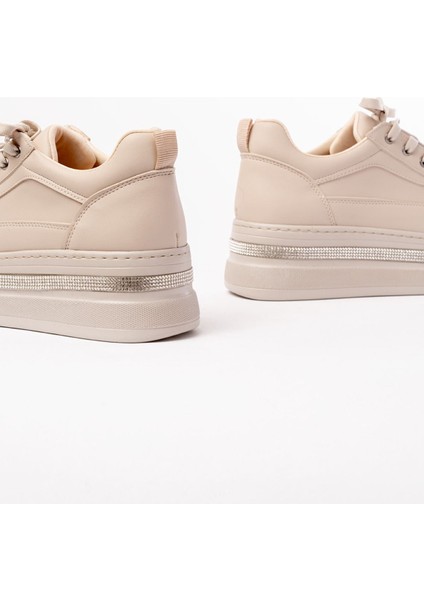 FLN-1999 Nut Bağcıklı Taban Taş Aksesuarlı Günlük Spor Ayakkabı indirimleri