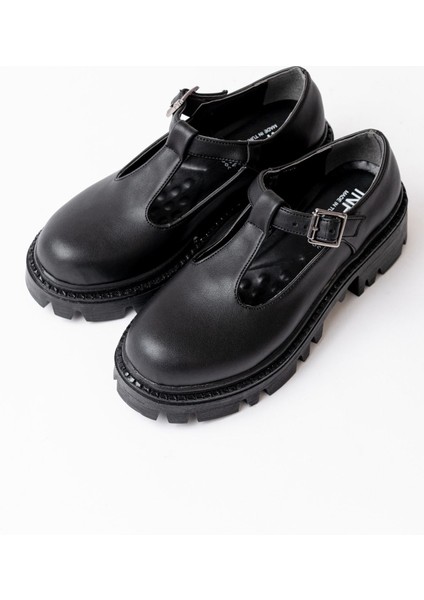 868-757 Siyah Günlük Yüksek Tabanlı Loafer Ayakkabı indirimleri