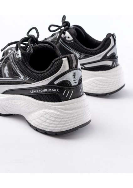 F-329 Siyah Günlük Bağcıklı Beyaz Tabanlı Yazlık Spor Ayakkabı modelleri