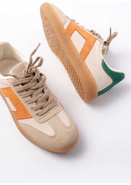 M-5007 Bej Garni Bağcıklı Termo Taban Günlük Kadın Spor fırsatları