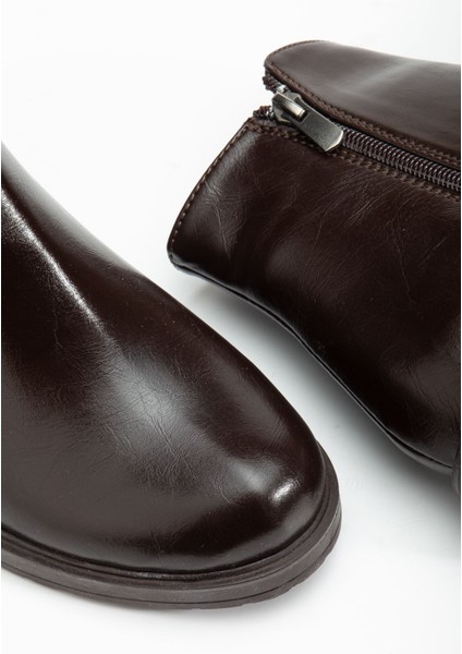 165-204 Kahve Yanki Günlük Kadın Bot modelleri