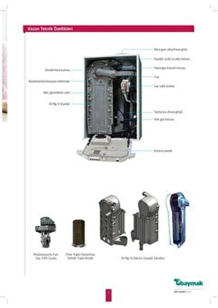 Lectus 90 Kw Pompa Dahil Duvar Tipi Yoğuşmalı Kazan