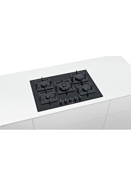 EP7A6Qb20 Gazlı Ocak Düğmeden Ateşleme 5 Gözü Siyah Cam Yüzeyli fiyatları