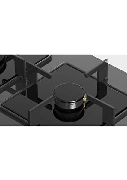 EN6C9HO12O 4 Gözlü Gazlı Ocak Wok Gözü ile Hızlı Pişirme 3.5 Kw Güç Cam Yüzey Gri fırsatları