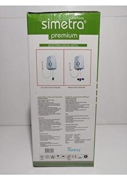 Premium Elektrikli Şofben Ani Su Isıtıcı - 8 Emniyetli modelleri