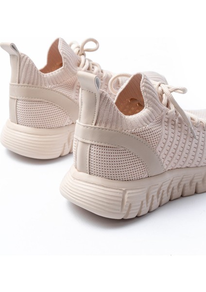 DM-501 Bej Bağcıklı Failon Taban Günlük Spor Ayakkabı indirimleri