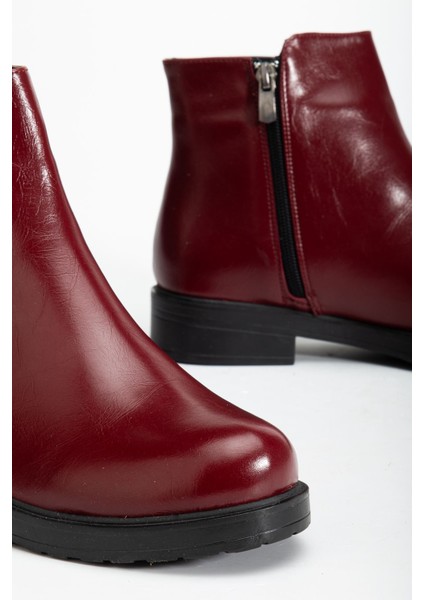 165-204 Bordo Yanki Günlük Kadın Bot indirimleri