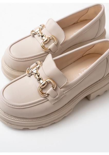 745-773 Bej Günlük Yüksek Tabanlı Loafer Ayakkabı indirimleri