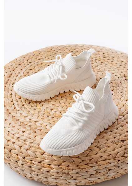 DM-501 Beyaz Bağcıklı Failon Taban Günlük Spor Ayakkabı modelleri