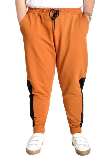 Mode Xl Büyük Beden Eşofman Altı Garnili 23518 Tarçın