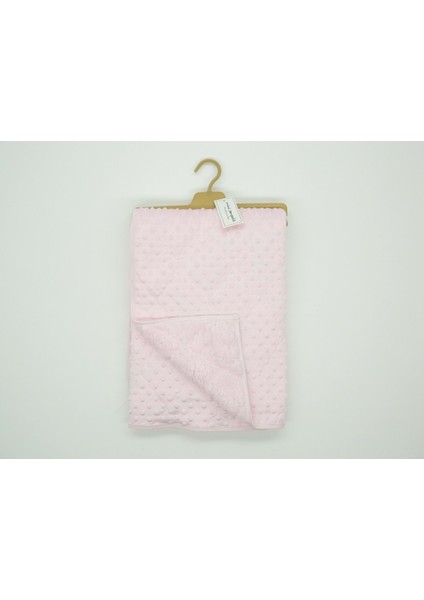 Nohut Desen Içi Peluşlu Battaniye -90X90 - Pembe - 0 - 12 Ay - MNS4002-PEMBE-0 - 12 Ay Pembe