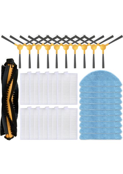 31PCS Kabum Smart 500 /700 Robot Vakum Süpürge Yedek Parçalar Yıkanabilir Ana Yan Fırça Hepa Filtre Mop Bezi (Yurt Dışından)