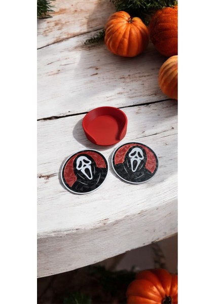 Scream Halloween 3' Lü Bardak Altlığı Seti fiyatları