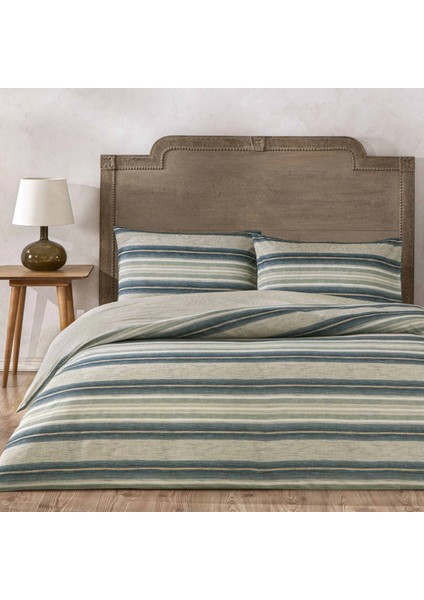 Yeni Sezon Ranforce Tek Kişilik Nevresim Takımı Norıes Mavi