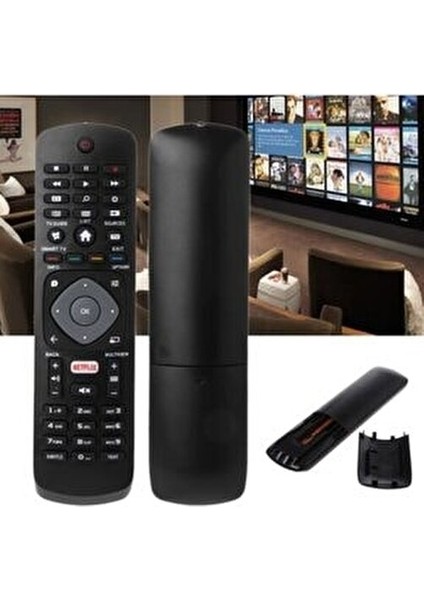 Uzaktan Kumanda 55PUS7503/12 Modeli Netflix Tuşlu Philips TV'ler İçin