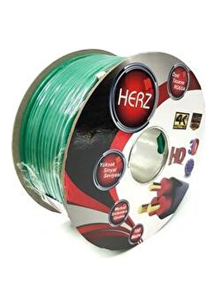 Rg6U4 Koaksiyel Anten Kablosu 100 Metre Full HD 4K Yayınlar için Uyumlu modelleri