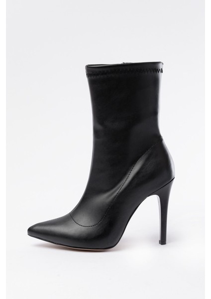 VRT-4811 Siyah Yüksek Ince Topuklu Fermuarlı Kadın Bot fırsatları