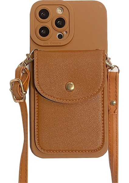 Apple Cep Telefonu Kılıfı iPhone 12PRO Max Omuz Askısı Kart Tutucu Çapraz Askılı Düşme Önleyici Kadın Askısı Için Uygundur (Yurt Dışından)