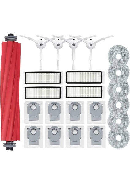 Roborock Q Revo / P10 A7400RR Robot Vakumları Temizleyici Ana Yan Fırça Hepa Filtre Mop Kumaşları Toz Çantaları Yedek Parçalar (Yurt Dışından)