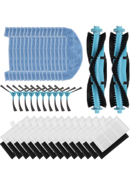 Ultenik D10 Robot Vakum Yedek Parçalar Için Ana Roller Yan Fırça Hepa Filtre Mop Pad Kumaş Aksesuarları (Yurt Dışından) modelleri