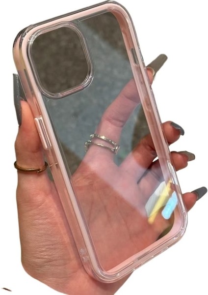 iPhone 15 Pro Cep Telefonu Kılıfı Akrilik Için Uygun Dopamin Şeker Rengi Iki Bir Arada Şeffaf Kılıf (Yurt Dışından)
