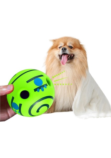 Köpek Oyuncağı Yuvarlanan Ses Topu Kendi Kendine Eğlence Topu Aptalca Gülümseme Topu Can Sıkıntısını ve Isırmayı Gidermek Için Azı Dişleri Topu Evcil Hayvan Ses Topu (Yurt Dışından)