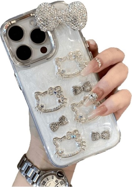 iPhone 11 Apple Cep Telefonu Kılıfı Epoksi Dişi Yeni Glitter Kt Kedi Yayı (Yurt Dışından)