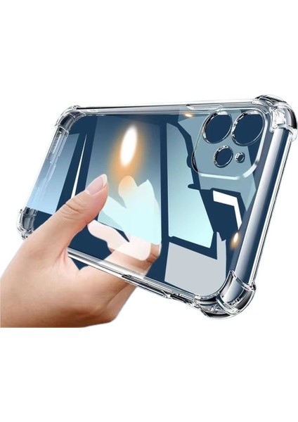 Apple Cep Telefonu Kılıfı IPHONE13 Kamera Hassas Delik Şeffaf Dört Köşe Düşmeye Karşı Yumuşak Kabuk Koruyucu Kapak Için Uygundur (Yurt Dışından)