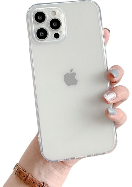 Apple iPhone 15 Plus Şeffaf Cep Telefonu Kılıfı Için Uygundur, Basit Yumuşak Silikon (Yurt Dışından)