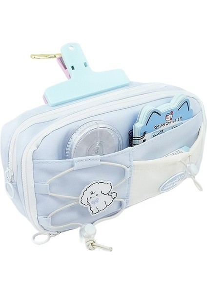 Kalem Çantası Nazik Tembel Tarzı Öğrenci Kırtasiye Çantası Yumuşak Kız Yüksek Değerli Kız Ortaokul Ins Tarzı Büyük Kapasiteli 8128 Deniz Tuzu Mavisi (Yurt Dışından)