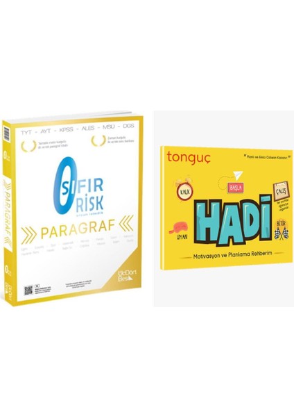Paragraf Sıfır Risk ve Hadi Motivasyon ve Planlama Rehberim