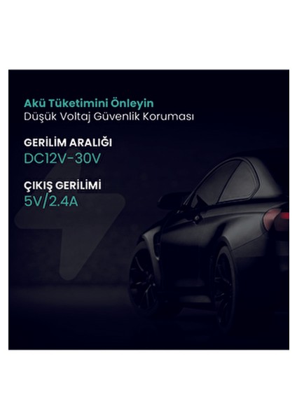 360+ Type-C Park Modu Akü Bağlantı Kablo Kiti Araç İçi Kamera İçin Gelişmiş Çözüm