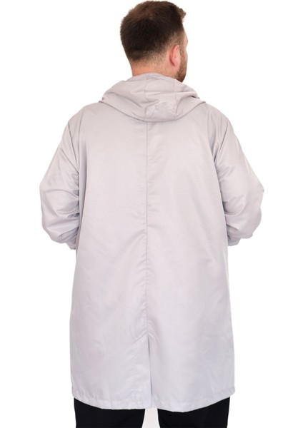Mode Xl Büyük Beden Erkek Yağmurluk Kapşonlu 22700 Gri fırsatları