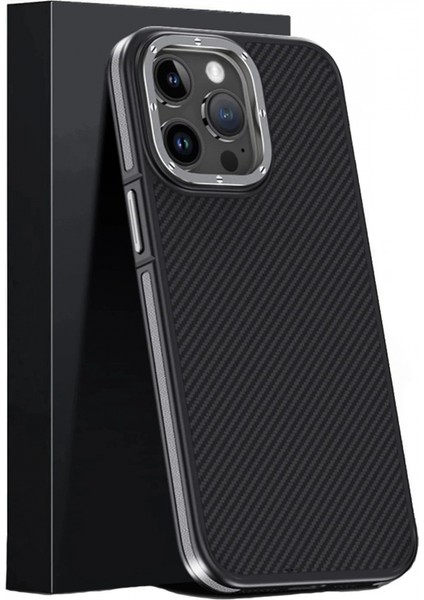 iPhone 15 Pro Kılıf Aramid 600D Kevlar Karbon Fiber Magsafe Kapak - Gri fiyatları