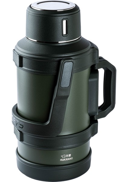 Okadı Outdoor Yeşil Kulplu Paslanmaz Çelik Termos 4l