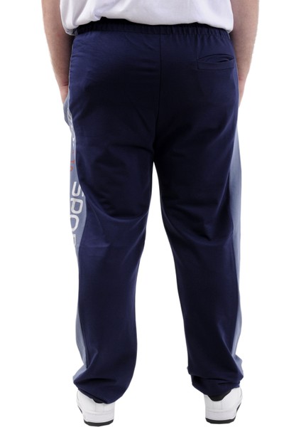 Mode Xl Büyük Beden Erkek Eşofman Altı Cepli Baskılı Sport 24516 Indigo indirimleri