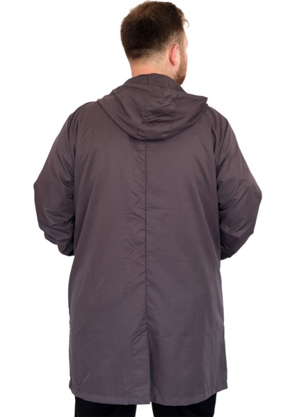Mode Xl Büyük Beden Erkek Yağmurluk Kapşonlu 22700 Antrasit fırsatları