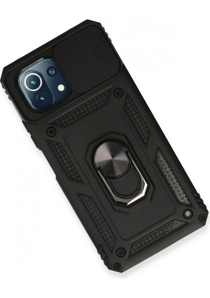 Xiaomi Mi 11 Lite Kılıf Pars Lens Yüzüklü Silikon - Siyah modelleri