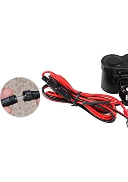 Motosiklet Çakmaklık USB Şarj Soketi 12V Su Geçirmez Kullanım Kolaylığı