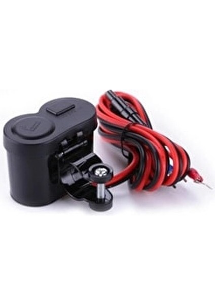 Motosiklet Çakmaklık USB Şarj Soketi 12V Su Geçirmez Kullanım Kolaylığı