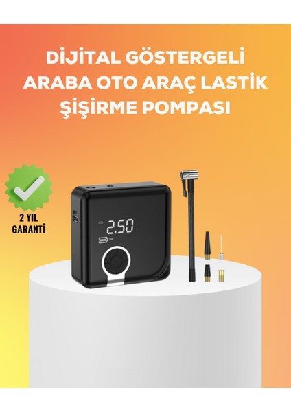 Resveq Çok Fonksiyonlu Akıllı Lastik Şişirme Cihazı