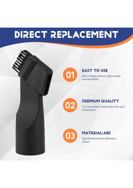 Düz Emme Fırçası Kafası 35MM Nozul Evrensel Temizlik Fırçası Köşe Toz Temizleme Aracı Vakum Süpürge Ekleri Parçalar (Yurt Dışından) indirimleri