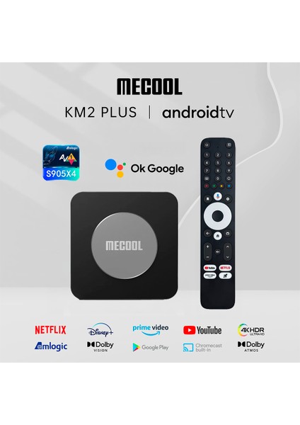 Km2 Plus Lisanslı 4K Android Media Player