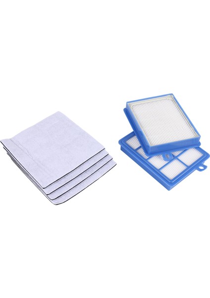 Yıkanabilir 2pcs Toz Hepa Filtresi H12 H13+4PCS Philips Için Motor Pamuk Filtresi Electrolux Aeg Vakum Süpürge Yedek Parçaları (Yurt Dışından)