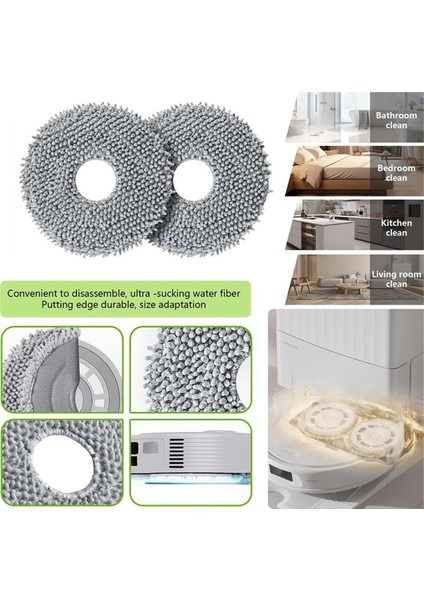 Roborock Qrevo Için 28 Pcs Maxv / Qrevo S / Qrevo Pro Vakum Aksesuarları Ana Yan Fırça Filtre Mop Pad Toz Torbaları Parçalar (Yurt Dışından) fırsatları