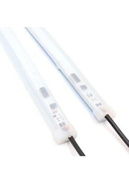 LED Gündüz Farı Kayar Sinyalli 60 cm Su Geçirmez Elastik Yapı ile Pratik Montaj