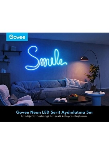 Neon LED Şerit 2.nesil Beyaz Renk Yüksek Parlaklık ve Esnek Malzeme 5m