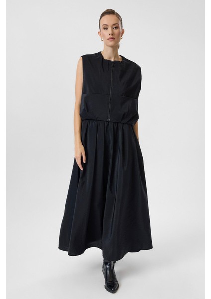 Pilili Lastikli Paraşüt Etek